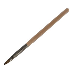 Unique Bargains Petal Nail Painting Brushes for Polish Painting Home DIY Nail Design Clear Brown 1 Pc - 1 of 4