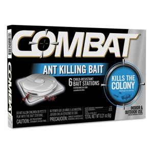 Combat Ant Killing System, Child-Resistant, Kills Queen and Colony - 6pcs/Box - 1 of 1