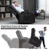 Infinite Position Power Lift Recliner Chair with Massage Heat & USB Cup Holders, PU Leather Heavy Duty Recliner for Elderly-3irtyhousy - 3 of 4