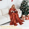 Catalonia Fleece Wearable Blanket with Sleeves and Foot Pockets, Micro Plush Wrap Sleeved Throw Blanket Robe, Super Fuzzy Cozy TV Blanket Throw, Gift - 3 of 4