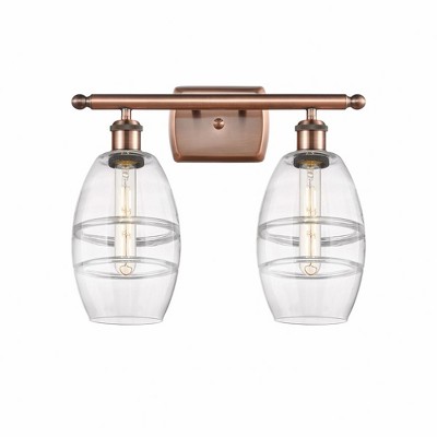 Vaz - 2 Light Bath Vanity In Industrial Style-9.13 Inches Tall and 15.88 Inches Wide