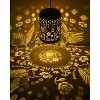 Gigalumi Solar Lanterns Outdoor Hanging Waterproof, Solar Lights Metal Decoration Outside for Yard, Patio,Garden,Backyard,Porch - 4 of 4