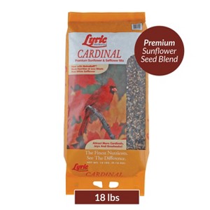 Lyric 18lb Cardinal Sunflower & Safflower Premium Wild Bird Food: Attracts Songbirds, For All Feeders - 1 of 4