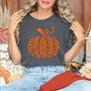 Simply Sage Market Women's Orange Leopard Pumpkin Short Sleeve Garment Dyed Tee - 2 of 4