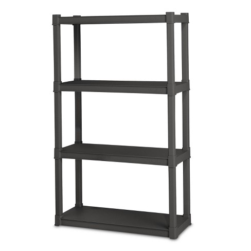 Sterilite 4-Shelf Storage Unit Gray