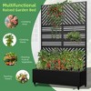 Lirago Iron Arch Mobile Planter Box (1-Piece)-Raised Garden Bed Elevated Planter with Trellis Privacy Screen 38 Gallon Capacity - 3 of 4