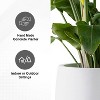 Rosemead Home & Garden Concrete Outdoor Planter Pot Chalk White 20.03"x23.03"x12.99" - 4 of 4