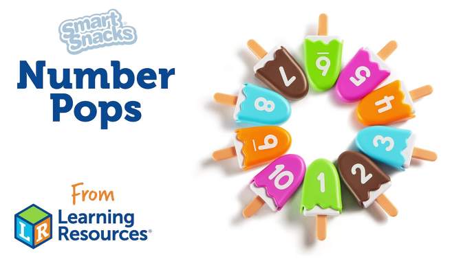 Learning Resources Smart Snacks Number Pops, Set of 10, Ages 2 +, 2 of 8, play video