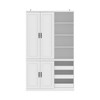 FUFU&GAGA White Wardrobe Storage Cabinet with Adjustable Shelves & Drawers Armoire Closet Organizer - 4 of 4
