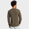Hanes Beefy-T Men's Long Sleeve Henley - 2 of 4