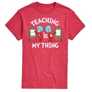 Men's - Dr. Seuss - Teaching Is My Thing Short Sleeve Graphic T-Shirt - 1 of 4