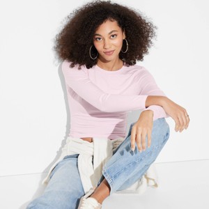 Women's Long Sleeve Base Layer T-Shirt - Wild Fable™ - 1 of 4
