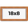 PosterPalooza | Panoramic Flat Brown Picture Frame - UV Acrylic, Foam Board Backing, Hanging Hardware - 2 of 4