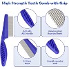 Flea Comb for Cats Dogs, 6 Pack Pet Lice Comb Set Pet Grooming Pets for Small, Medium & Large Pets - 2 of 4