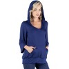 24seven Comfort Apparel Womens Oversized Maternity Fashion Hoodie Top - 2 of 4