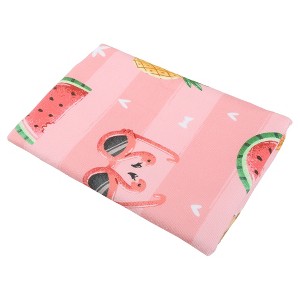 Unique Bargains Soft Absorbent Beach Towel Watermelon Pattern Pink 55"x28" 1 Pc - 1 of 4