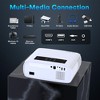 GROVIEW Projector, 15000lux 490ANSI Native 1080P WiFi Bluetooth Projector, 300'' Video Projector, Supports 4K & Zoom, 5G Sync - 4 of 4