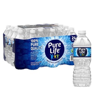 Pure Life, Purified Water - 16.9 Fl Oz Plastic Bottle (Pack of 24) - 1 of 4