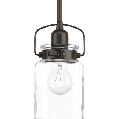 Calhoun Brushed Nickel Mini Pendant with Glass Shade