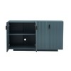 Okak 4-Door Buffet Cabinet with Arc Handles, Wood Storage Sideboard Adjustable Shelves for Dining & Living Room - 4 of 4