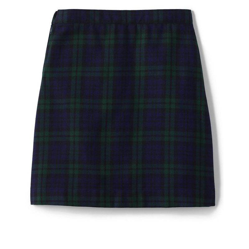 School Uniform Young Women's Plaid A-line Skirt Below the Knee, 3 of 4