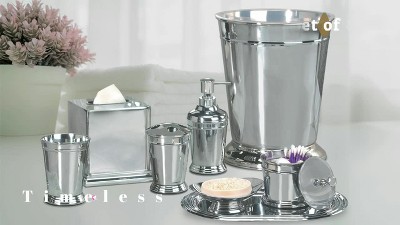 Chrome Plated Stainless Steel Oval Amenity Tray
