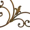 Metal Scroll Wall Decor with Embossed Details Gold - Olivia & May: Rustic Iron Artwork, Arched Design - 3 of 4