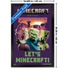 Trends International A Minecraft Movie - Zombie, Creeper, Skeleton Framed Wall Poster Prints - 3 of 4