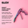 Blush Mirage Double Hinged Corkscrew, Cute Iridescent Wine Bottle Opener and Foil Cutter, Stainless Steel Bar Accessories, 4.75 Inches Long, Set of 1 - 2 of 4