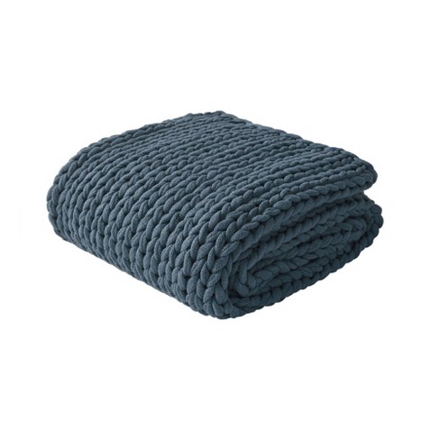 50"x60" Chunky Double Knit Handmade Throw Blanket - Madison Park - image 1 of 4