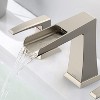 Coucheta Waterfall Widespread Bathroom Faucet - 8" 3-Hole with 2 Handles, Includes Pop-Up Drain & Supply Lines in Multiple Brushed Finishes - 4 of 4