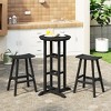 WestinTrends Malibu All Weather Hdpe Outdoor Patio Bar Height Bistro Set (3-piece) - 2 of 4