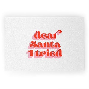 Emanuela Carratoni Dear Santa I tried Welcome Mat -Society6 - 1 of 3