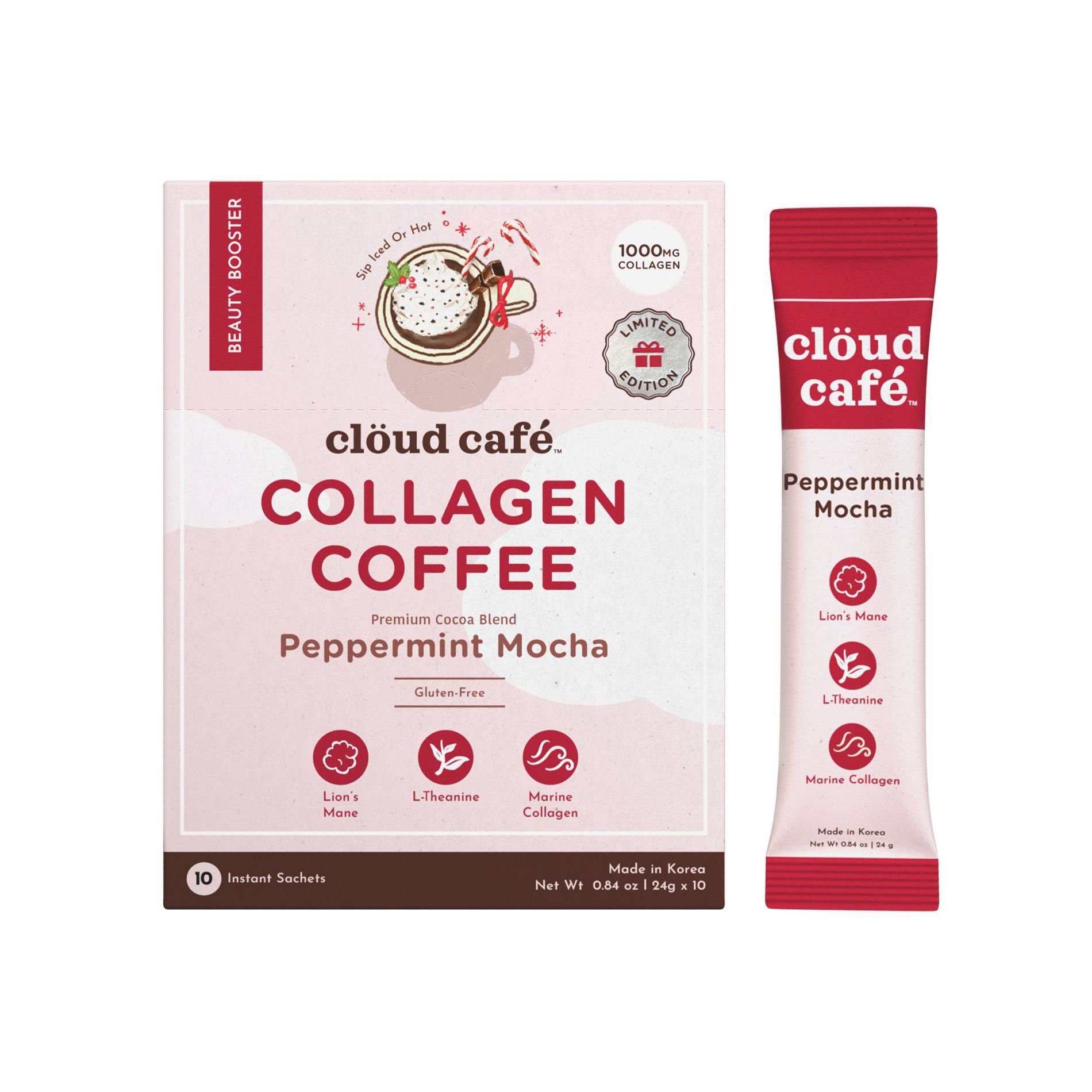 Cloud Cafe Beauty Booster 10ct - Peppermint Mocha