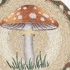 Earth Rugs Nature-Inspired Tabletop Coaster – Mushroom Art on Handmade Jute Base - 3 of 3