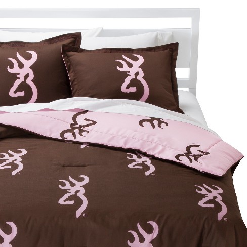 Pink Buckmark Logo Comforter Set Pink Browning Target