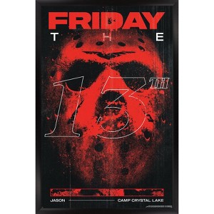 Trends International Friday The 13th - Jason Camp Crystal Lake Framed Wall Poster Prints - 1 of 4