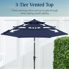 Best Choice Products 10ft 3-Tier Patio Umbrella, Market Sun Shade w/ Tilt Adjustment, Easy Crank - 3 of 4