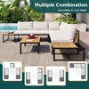 YOOCOZZ 4-Piece Iron-Wood Design Outdoor Sofa Set with Loveseats and Waterproof Cushions - 2 of 4