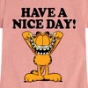 Girls' - Garfield - Have A Nice Day Fitted Short Sleeve Graphic T-Shirt - 2 of 4