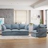 38"/94"W 1/3/4-Seater Chenille Sofa Cloud Sofa Accent Chair Armchair Comfortable Seating with Pillows-ModernLuxe - 2 of 4