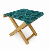 Holli Zollinger Maisey Teal Folding Stool - Deny Designs - image 2 of 3