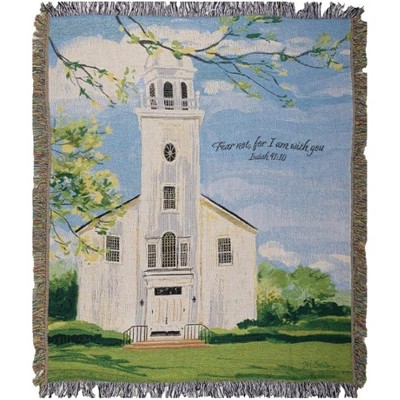 Manual Woodworks and Weavers Faith-Based Tapestry Throw – Woven Cotton Blanket for Living Room or Bedroom