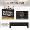 PAGED Vintage American Console Table with 3 Storage Drawers & 2 Shelves, 48" Solid Pine Top Entryway Sofa Table, Distressed Finish Sofa Table - 2 of 4