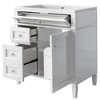 NicBex 30" Bathroom Storage Cabinet with Sink, Bathroom Vanity, 2 Drawers and 1 Spacious Cabinet Door for Bathroom - 4 of 4
