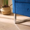 Vynxaria 67.91"Wide Velvet Storage Soft Bench with Armrests  for Living Room, Entryway and Bedroom.  Navy - 4 of 4