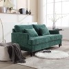 NicBex 69 Inch Loveseat,Modern Chenille Loveseat Sofa with Brown Wood Feets,Upholstered 2-Seater Couch for Living Room - 4 of 4