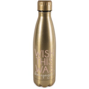 Pavilion Gift Company - Champagne - 18 oz Stainless Steel Water Bottle - Portable Drinkware - 1 of 4