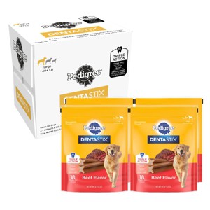 Pedigree Beef Flavor Dentastix Large Dental Dog Treats - 1 of 4
