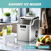 EUHOMY 45 Lbs. Countertop Cube Ice Maker, Stainless Steel, Silver - 2 of 4